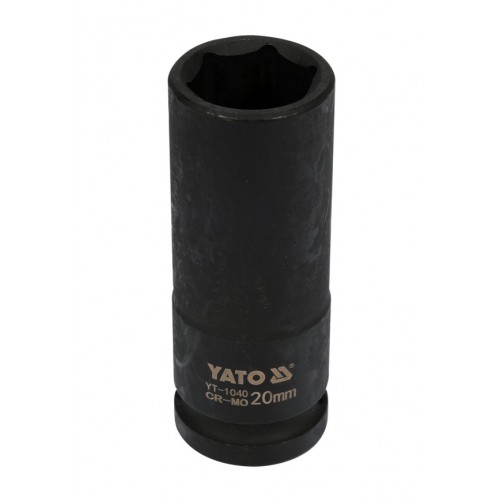 Головка торцева ударна глибока 1/2",6-гранна,20мм, довжина 78мм. YATO YT-1040