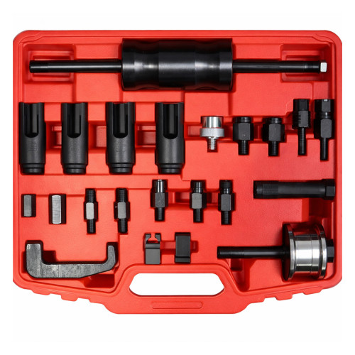 Съёмник форсунок с инерционным молотком MERCEDES,BMW CDI COMMON RAIL, 22пр. ShiningBerg 101364B