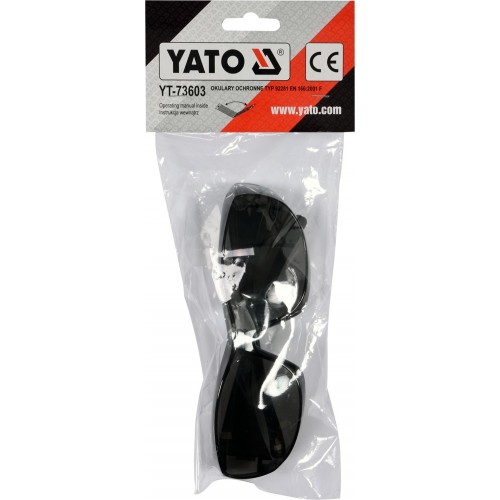 Очки защитные закрытые, затемненные YATO YT-73603