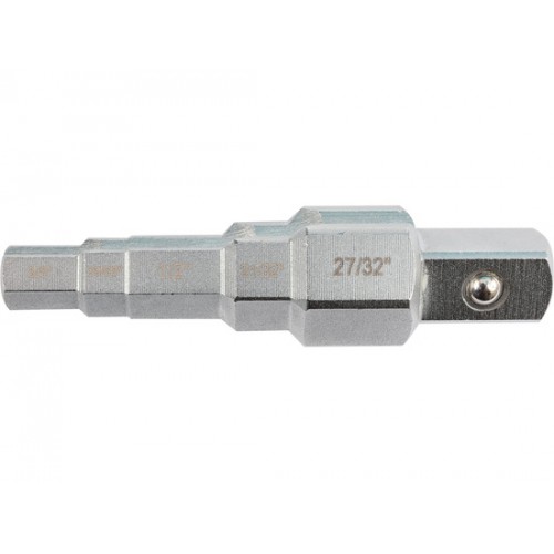 Ключ ступенчатый YATO под квадрат 1/2" с размерами 3/8", 29/68", 1/2", 21/32", 27/32" YT-03316 YATO