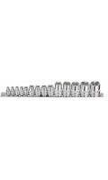 Набор торцевых головок TORX E-типа 1/4",3/8",1/2" (E4–E24),14 предметов. H414E JTC