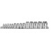 Набор торцевых головок TORX E-типа 1/4",3/8",1/2" (E4–E24),14 предметов. H414E JTC