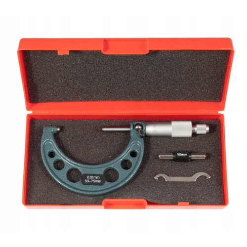 Микрометр 50–75мм (0,01мм). QUATROS QS15602
