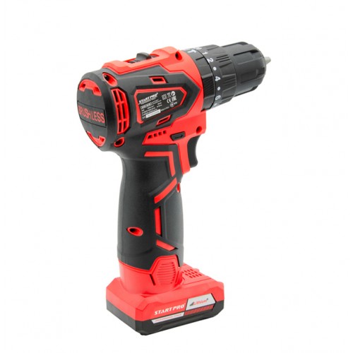 Шуруповерт "компакт" аккумуляторный беcщеточный 18V/40Nm START PRO SCD3-18/2B BRUSHLESS