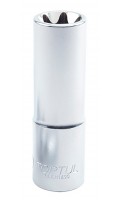 Головка торцевая 1/2",E-профиль E18,глубокая, длина 77мм. TOPTUL BAEH1618