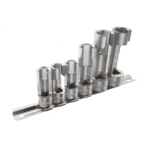 Набір спецголовок для датчиків 3/8" та1/2",6 граней,10–19мм, 6шт. 4536 JTC