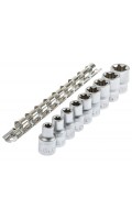 Набір торцевих головок E-TORX 1/2" (E10–E24),9 предметів на планці. ASTA 954009-2