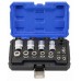 Набор торцевых головок EP 1/4",3/8",1/2",EP4–EP24,14 предметов. VIKTEC VT17600
