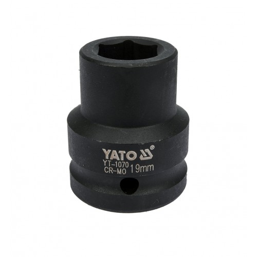 Головка торцевая ударная 3/4",6-гранная,19мм, длина 50мм. YATO YT-1070