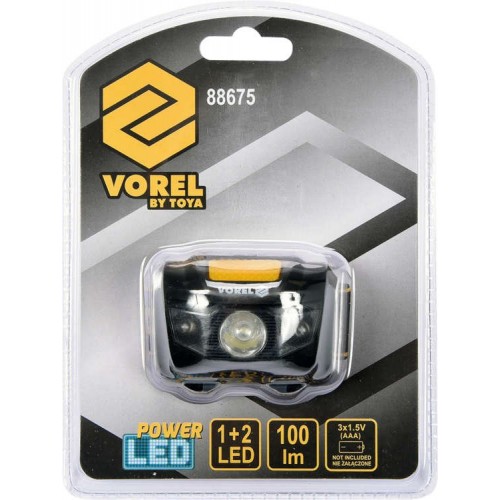 Налобный фонарь 100LUMEN VOREL 88675