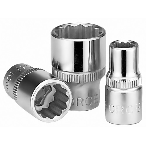 Головка торцевая 3/8",12-гранная, размер 20мм, длина 30мм. FORCE 53920 F
