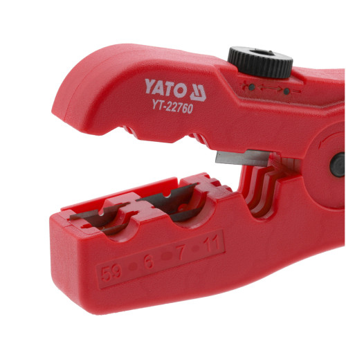Съёмник изоляции (стриппер) для STP/UTP и RG59–RG11,125мм.YATO YT-22760