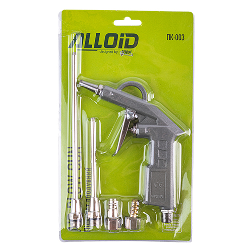 Пiстолет продувочний + 2 змінні насадки Alloid (ПК-003)