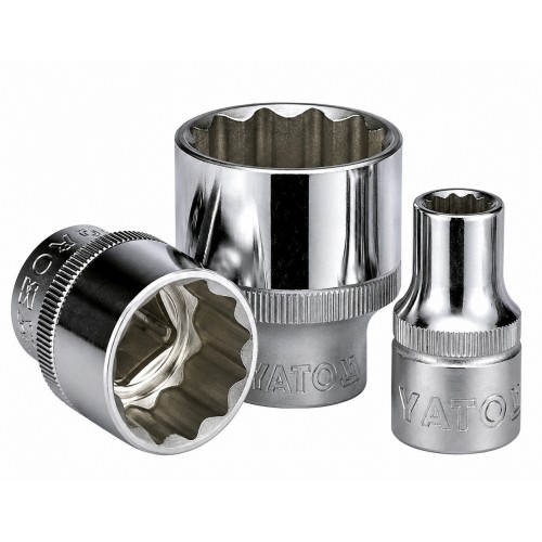 Головка торцевая 3/8",12-гранная,24мм, длина 32мм. FORCE 53924 F