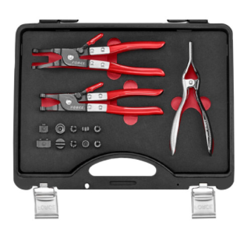 Набір кліщів для хомутів та патрубків, 14шт. FORCE 915G7 F