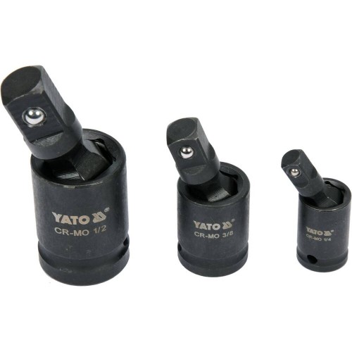 Набір карданів ударних YATO: 1/2", 3/8", 1/4", 3 шт YT-10643 YATO