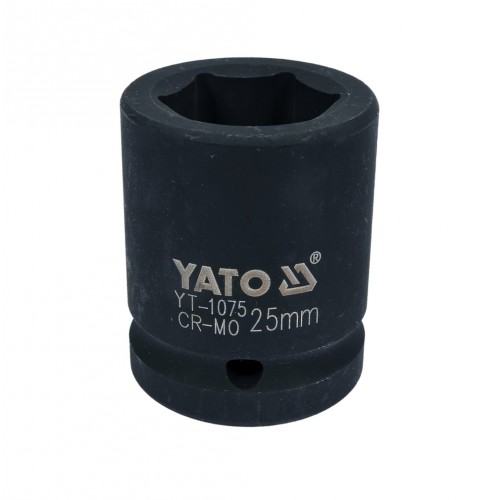 Головка торцевая ударная 3/4",6-гранная,25мм, длина 50мм. YATO YT-1075
