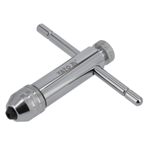 Вороток с трещоткой для метчиков (М5–М12),хромированный,100мм. YATO YT-2990