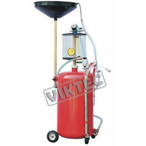 Установка для слива и вакуумной откачки масла с мерной колбой 80л VIKTEC VT05052