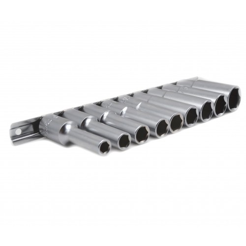 Набор головок длинных 1/2" 9ед. 8,10,12~15,17,19,22мм (на планке) TOPTUL GAAQ1605U