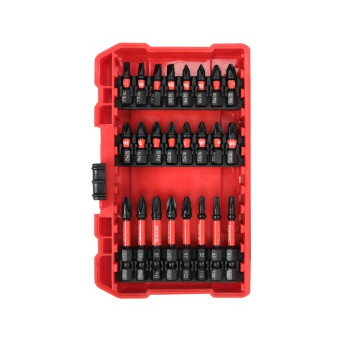 Набір насадок викруткових ударних YATO шліци: пл, PH, PZ, Torx, торц 6,8,10 з тримачем 1/4", 37елем.