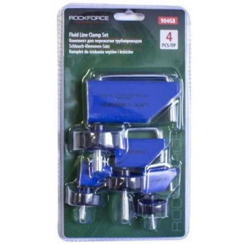 Набор для пережатия патрубков,4 предмета. ROCKFORCE RF-904G8