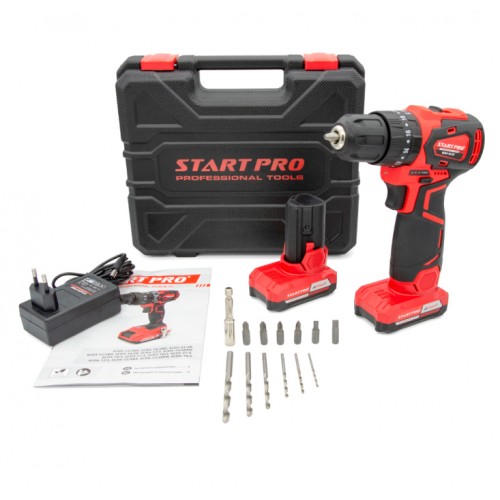 Шуруповерт "компакт" аккумуляторный беcщеточный 18V/40Nm START PRO SCD3-18/2B BRUSHLESS