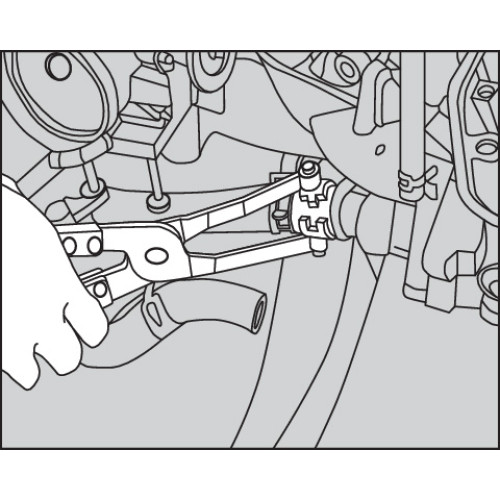Набор клещей для шлангов и проводов,1/4"-3/4",2 предмета. YATO YT-0645