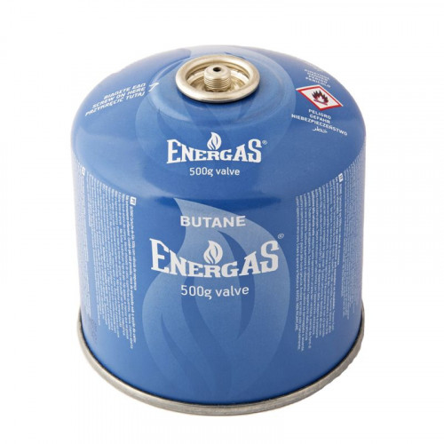 Баллон газовый 1-разовый ENERGAS с резьбой (7/16) 500g/870ml. для плит/кемпинга (EN417) BUTAN