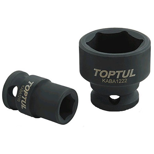 Головка торцева ударна 1/2",10мм,6-гранна, коротка, довжина 38мм. TOPTUL KABA1610