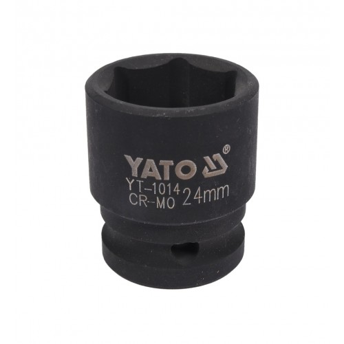 Головка торцевая ударная 1/2",6-гранная,24мм, длина 43мм. YATO YT-1014