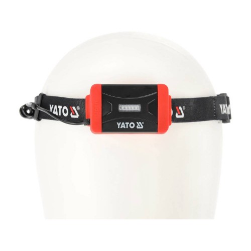 Фонарь диодный на лоб YATO; питание Li-Po 3,7 В 1000 мАч, 500 Lm, YT-08596