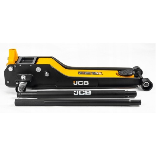 Домкрат подкатной, низкопрофильный, двухпоршневой 1.5тонны H-70-610 мм, JCB-TH32006