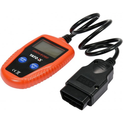 Тестер диагностический OBD2 с LCD-дисплеем YATO YT-72977