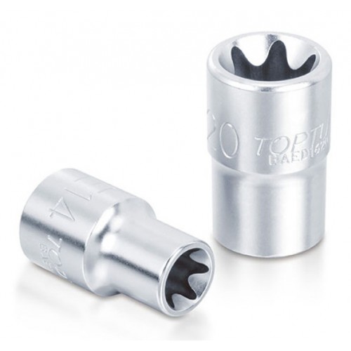 Головка торцевая TORX E12,квадрат 1/2", длина 38мм. TOPTUL BAED1612