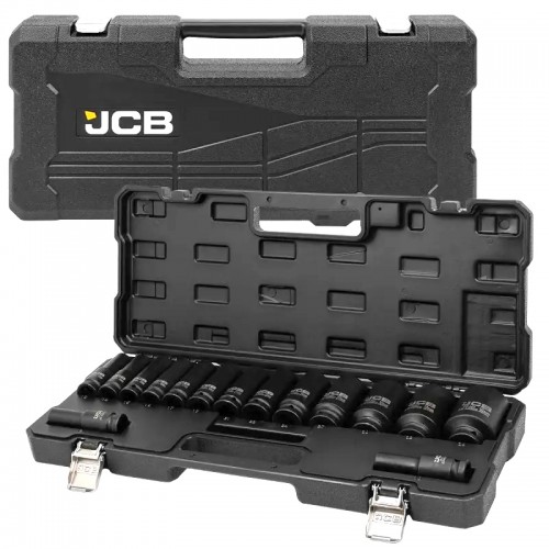 Набор головок ударных глубоких 1/2", 15 ед. (6-гр.) (10-36 мм) JCB-4166D-5MPB