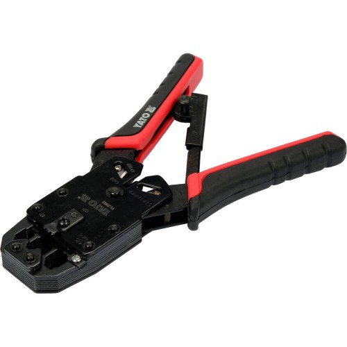 Клещи для обжима и зачистки кабелей YATO : RJ45, RJ10, RJ11, L=205 мм YT-22443