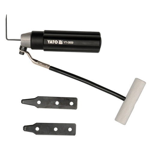 Набір для демонтажу вклеєного автомобільного скла,3 предмети. YATO YT-0659