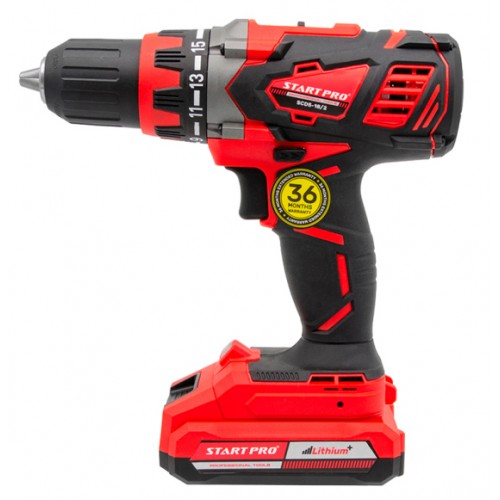 Шуруповерт аккумуляторный 18V 2,0Ah 55 Н/м Start Pro SCD5-18/2