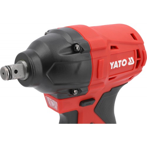 Гайковерт ударний акумуляторний безщітковий YATO:18 В Li-Ion,квадрат 1/2",350Нм(БЕЗ АКУМУЛЯТОРА)[10]
