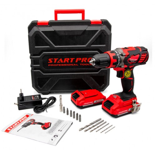 Шуруповерт аккумуляторный 18V 2,0Ah 55 Н/м Start Pro SCD5-18/2