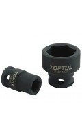 Головка торцевая ударная 1/2",19мм,6-гранная, короткая, длина 40мм. TOPTUL KABA1619