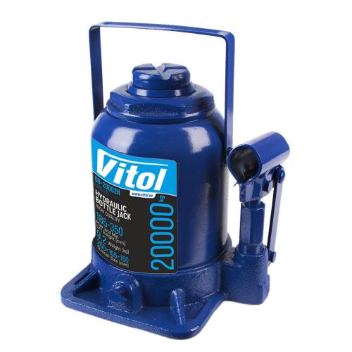 Домкрат бутылочный низкопрофильный 20тон. 185 - 350мм VITOL (DB-20002H/JX0111)