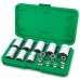 Набір головок Torx Plus EP 1/4",3/8",1/2" (EP6–EP32),15 предметів. TOPTUL GAAI1501