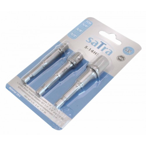 Набір тримачів під шуруповерт для головок 1/4", 3/8", 1/2" S-14HS3 SATRA