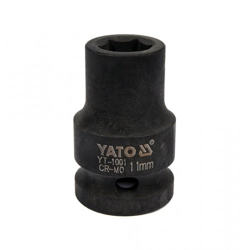 Головка торцевая ударная 1/2",6-гранная,11мм, длина 39мм. YATO YT-1001