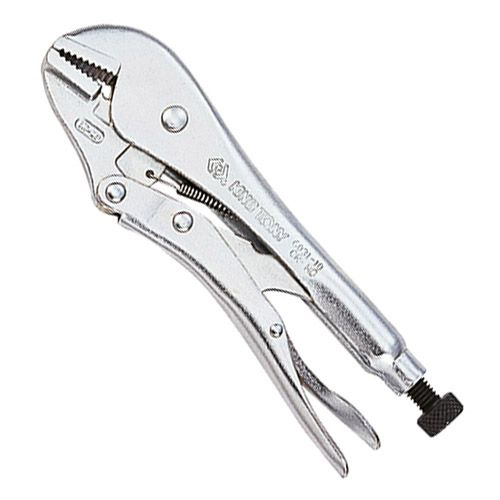 Затискач з фіксатором,прямі губки 178мм. KING TONY 6031-07R