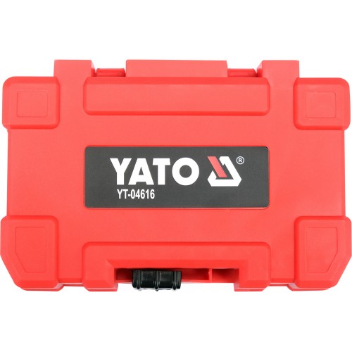 Набір насадок викруткових ударних YATO шліци: пл, PH, PZ, Torx, торц 6,8,10 з тримачем 1/4", 37елем.