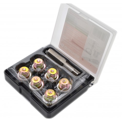 Комплект для ремонта резьбы масляной пробки M16x1,5 до размера M17x1,5 Quatros QS60168