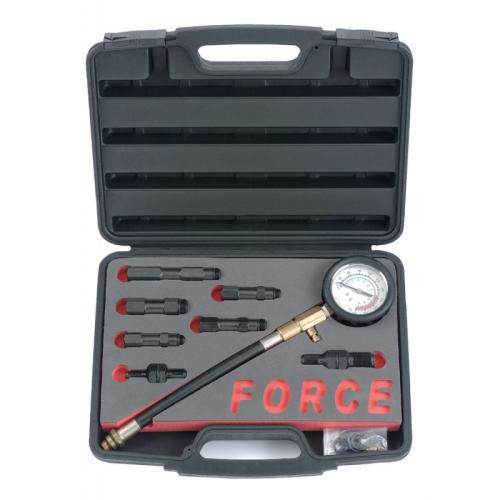 Компресометр для бензинових двигунів,9пр. FORCE 909G1 F